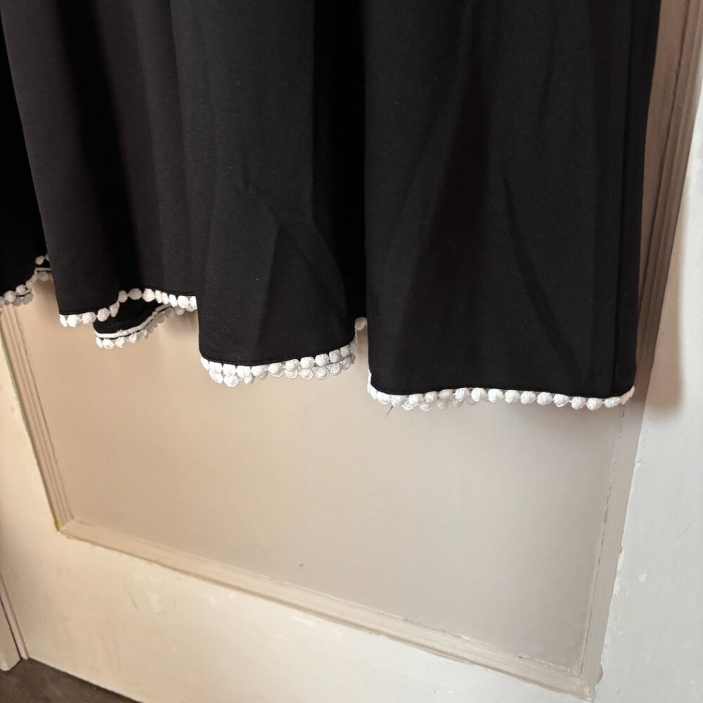 NWT Voodoo Vixen Black Tie Neck Flare Dress Retro Pinup Style - Picture 10 of 11